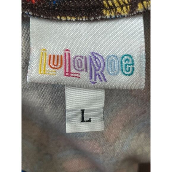 LulaRoe Geometric Sunflower Pencil Skirt Size Large - Picture 3 of 4